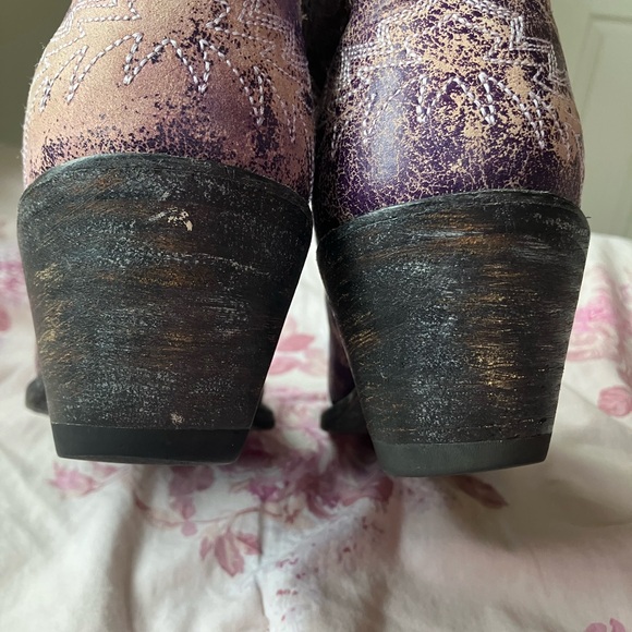 Corral ALL LEATHER Western boot💜 Made in USA - Picture 7 of 10